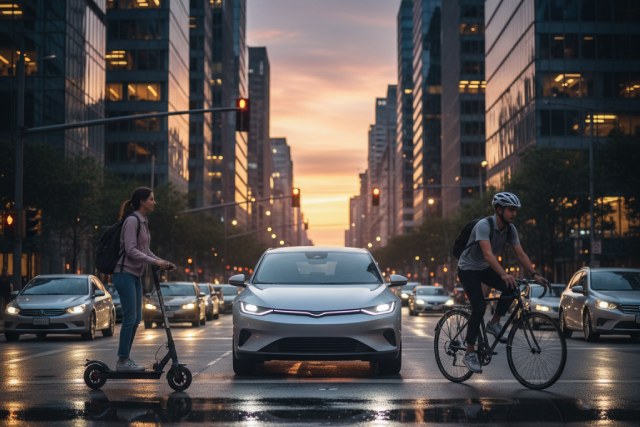 Auto vélo trottinette